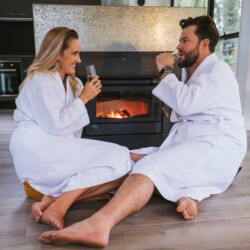 Romance by the Premium wood fireplace